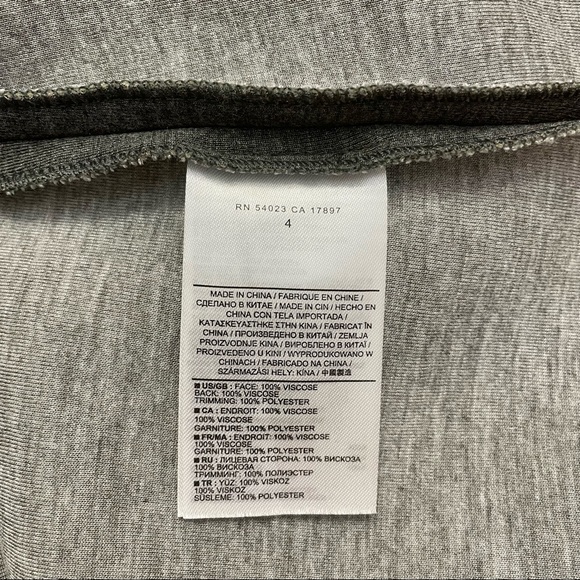 BANANA REPUBLIC Gray Fit-And-Flare Mini Dress Women’s 4/Small - Picture 7 of 7